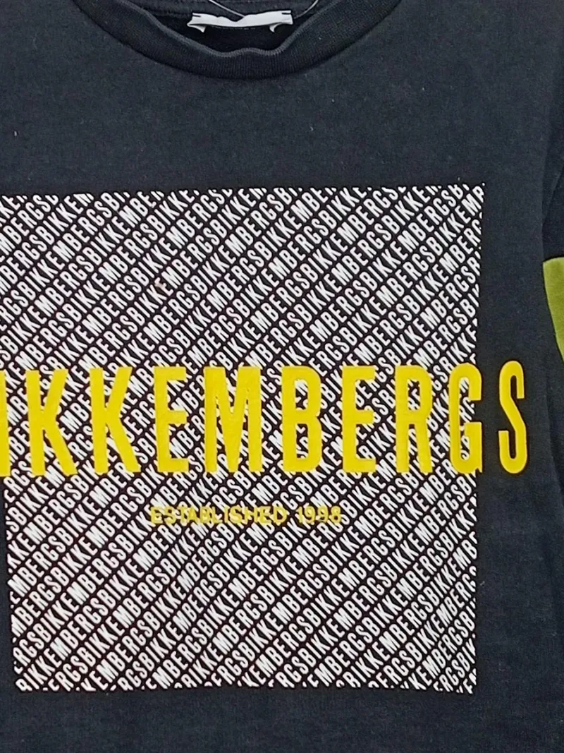 Bikkembergs Kinder Sweatshirt Pullover Gr. 140 Schwarz Logo-Print Baumwolle 2