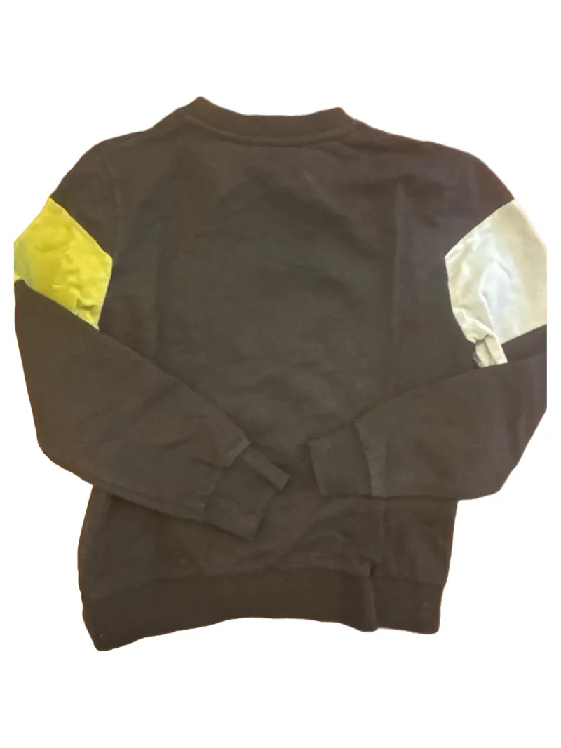 Bikkembergs Kinder Sweatshirt Pullover Gr. 140 Schwarz Logo-Print Baumwolle 6