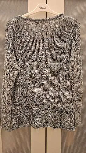 EDC by Esprit Damen Strickpullover Gr. M Blau Meliert Baumwolle