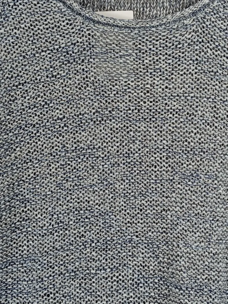 EDC by Esprit Damen Strickpullover Gr. M Blau Meliert Baumwolle 3