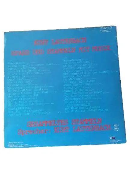 Kurt Lauterbach - Spass Und Stammeln Mit Musik 2 LP Vinyl Album Crystal 2