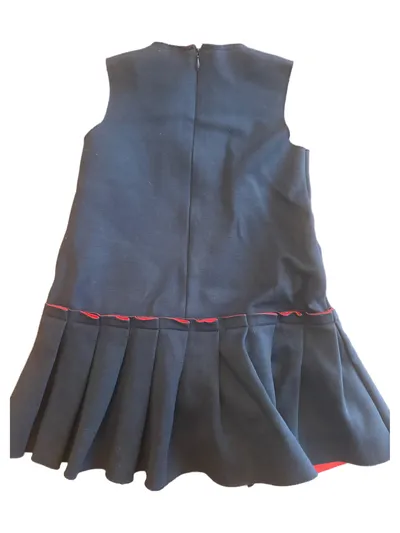 Peuterey Mädchen Sommerkleid Gr. 104 Blau Faltenrock Logo