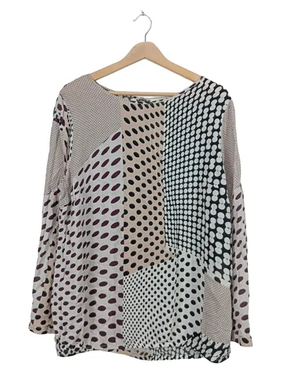 Cartoon Damen Pullover Langarm Viskose Gepunktet Mehrfarbig Gr. 44 XXL