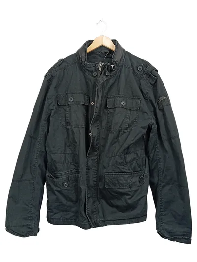 Brandit Arbeitsjacke Herren Military Outdoor Baumwolle Grau XXL