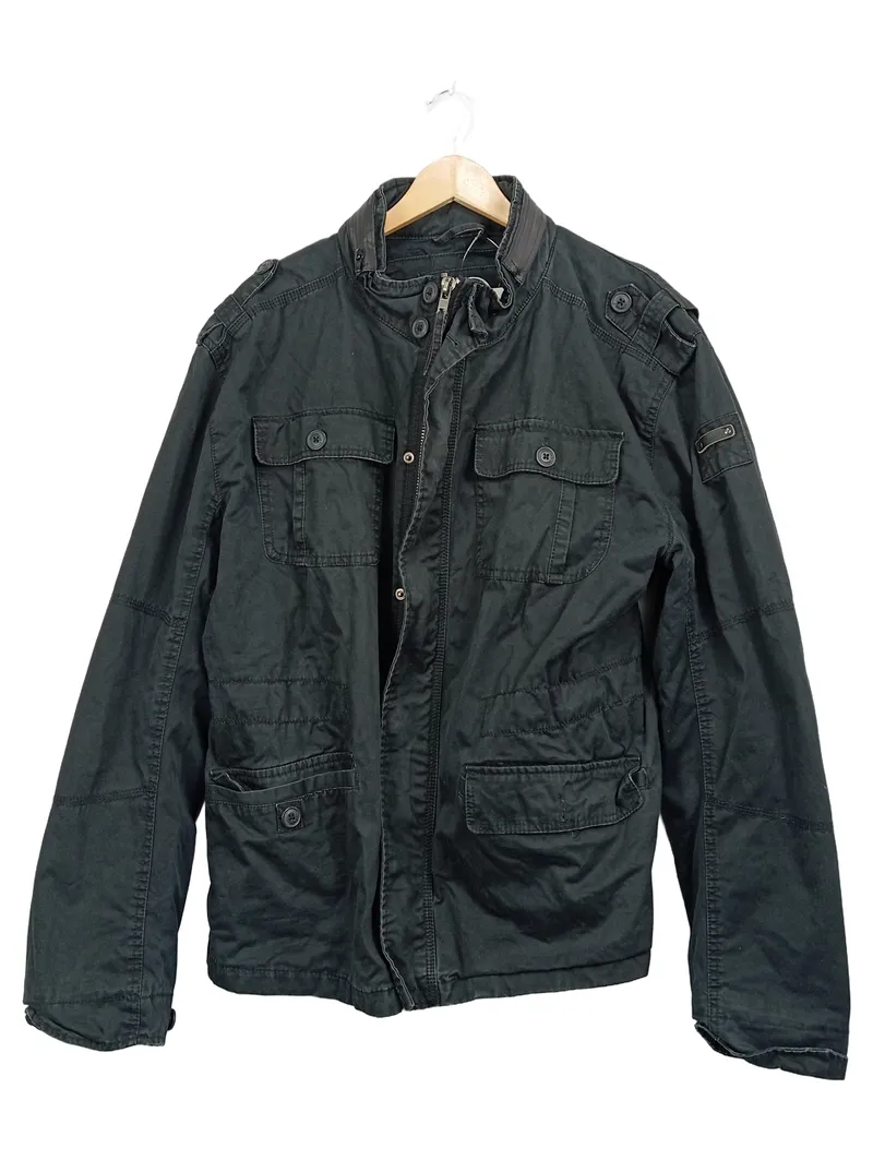 Brandit Arbeitsjacke Herren Military Outdoor Baumwolle Grau XXL 1