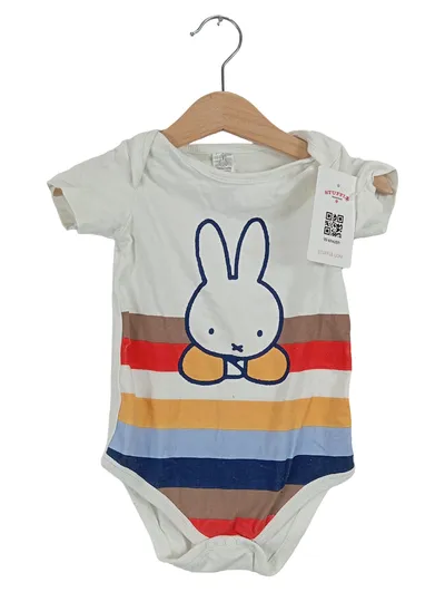 Miffy Baby Body Gr. 86/92 gestreift Mehrfarbig Kurzarm Strampler