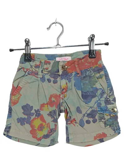 GAUDI Teen Mädchen Cargo Shorts Blumenmuster Gr. 104 Mehrfarbig