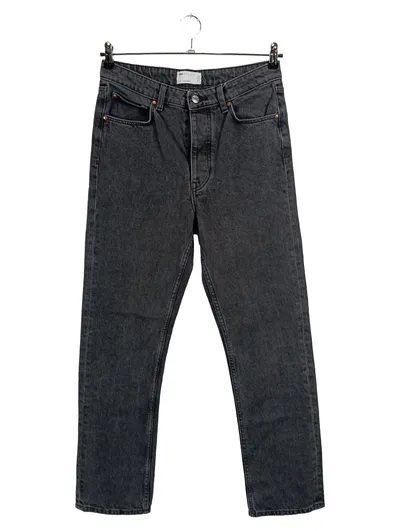 ASOS Design Jeans Herren W30/L32 Regular Fit Dunkelgrau Denim