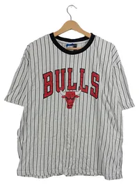 DeFacto NBA Chicago Bulls Fanshirt Herren Gr. M Weiß Nadelstreifen 1