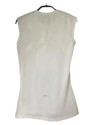 Adidas Techfit Herren Sport Shirt Ärmellos Weiß Gr. M Kompression