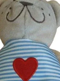 IKEA FABLER BJÖRN Teddybär Kuscheltier Stofftier Herz 21cm Baby