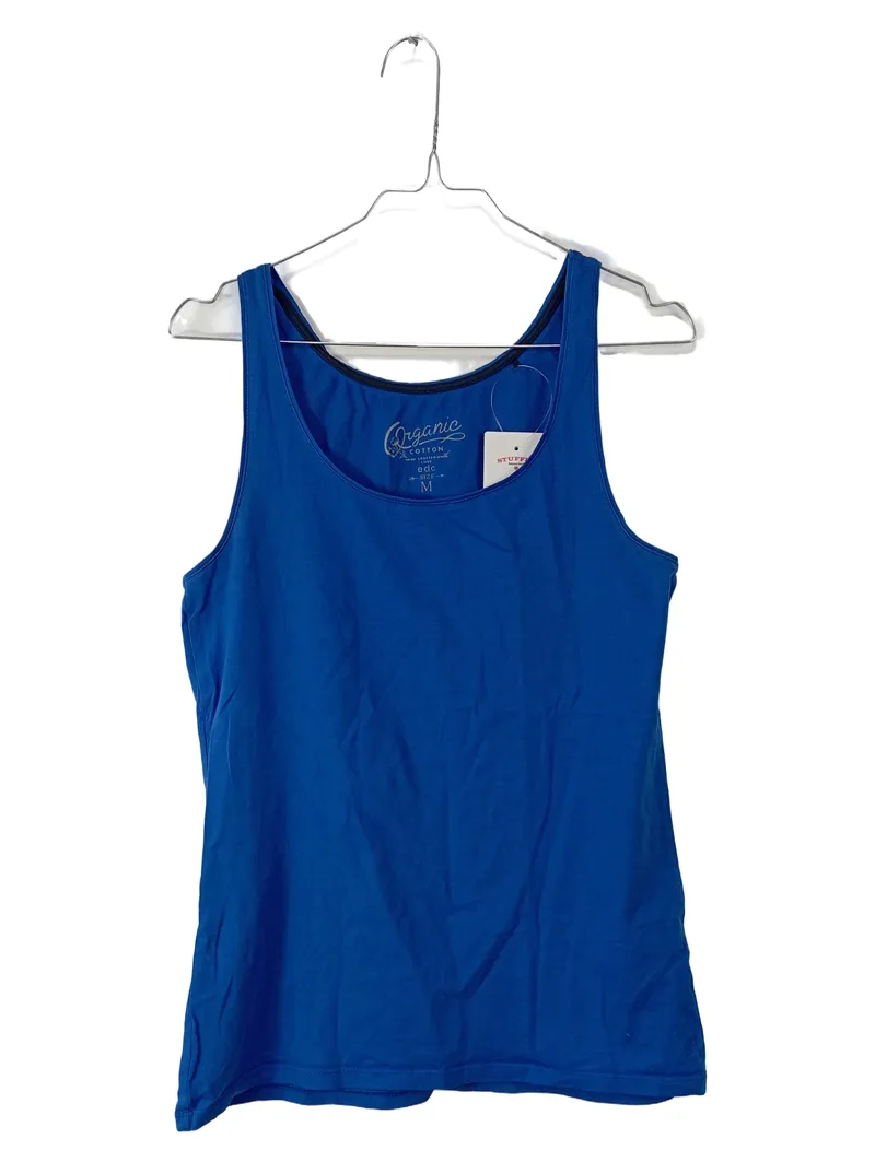 EDC by Esprit Damen Tanktop Gr. M Blau Bio-Baumwolle Basic Top 2