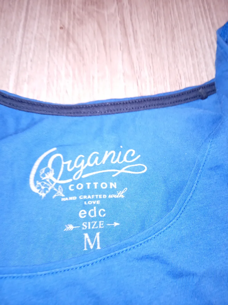 EDC by Esprit Damen Tanktop Gr. M Blau Bio-Baumwolle Basic Top 5