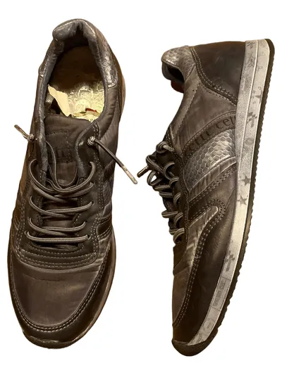 Cetti Herren Sneaker Low Leder Grau Gr. 39 Made in Spain Casual