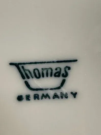 Thomas Germany Servierplatte Oval Weiß Porzellan 33 cm Reliefrand
