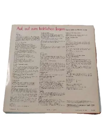 ETERNA Jagdmusik Vinyl DDR Jagdsignale Lieder Märsche Schlager