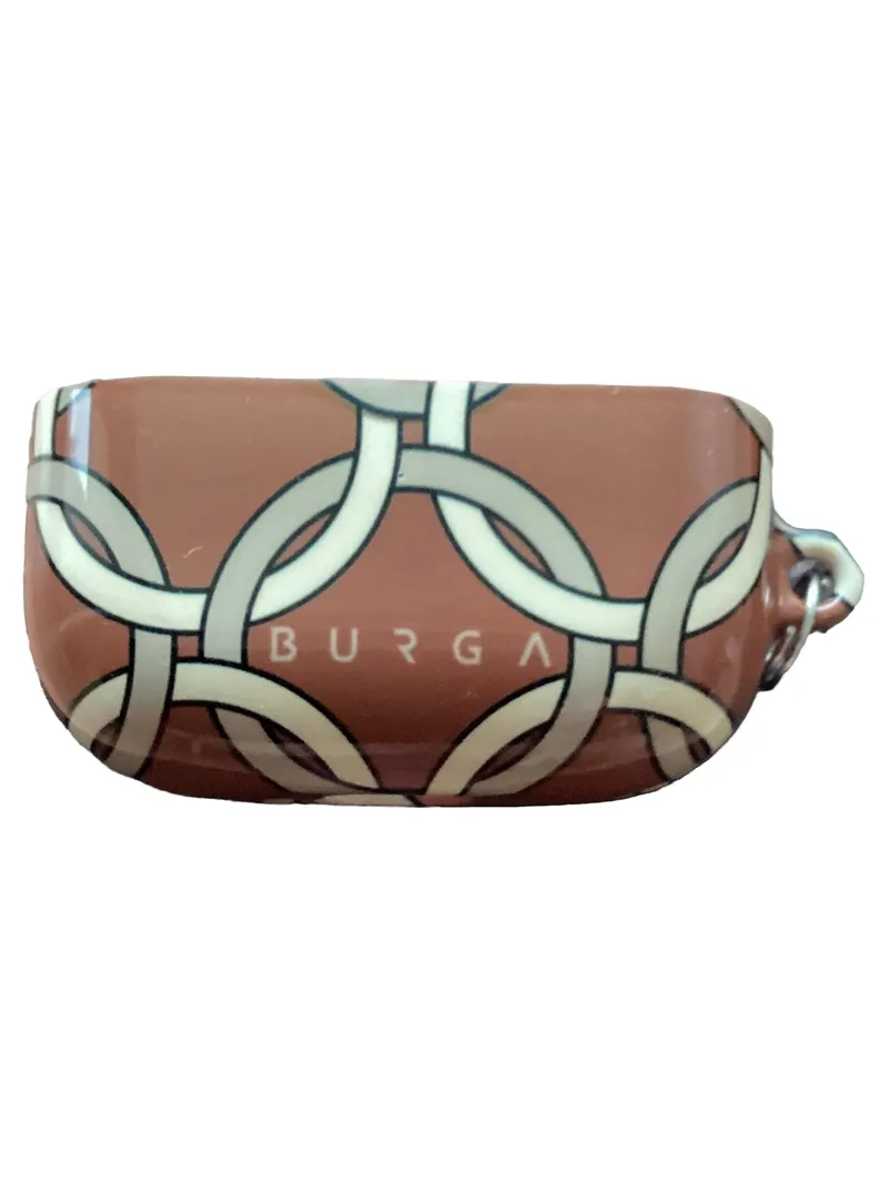 BURGA AirPods Pro Hülle Etui Kunststoff Braun Geometrisch Klein 2