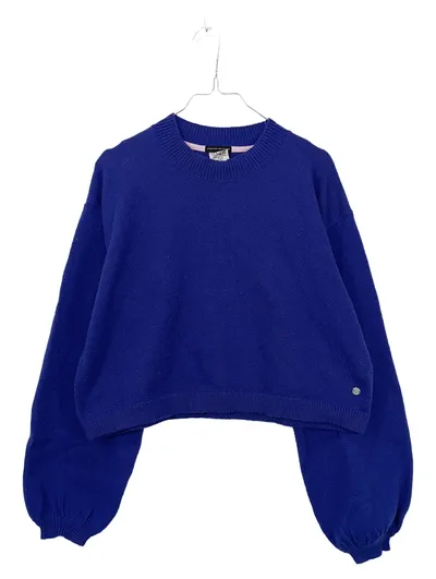 Roxy Chloe Kim Signature Pullover Damen Langarm Cropped Blau Gr. M