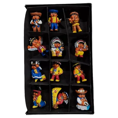 Haribo Figuren Set Cowboy Indianer 12 Sammelfiguren Vintage Komplett