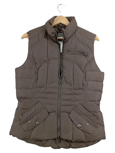 CECIL Steppweste Damen Gr. S braun gefüttert Weste Outdoor