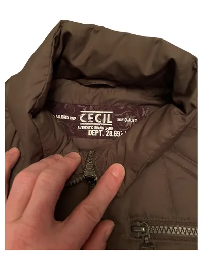 CECIL Steppweste Damen Gr. S braun gefüttert Weste Outdoor