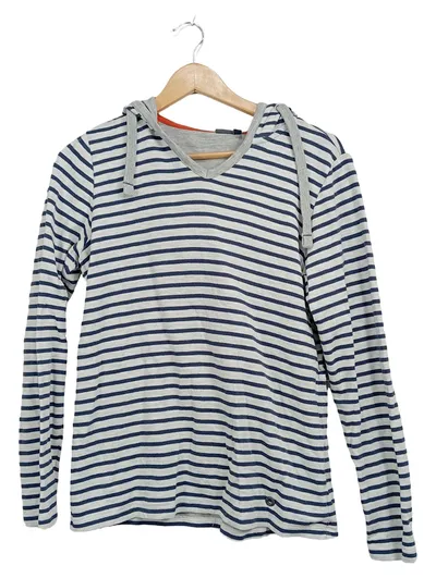 Elkline Kinder Kapuzenpullover Gr. 38 gestreift maritim blau weiß Baumwolle