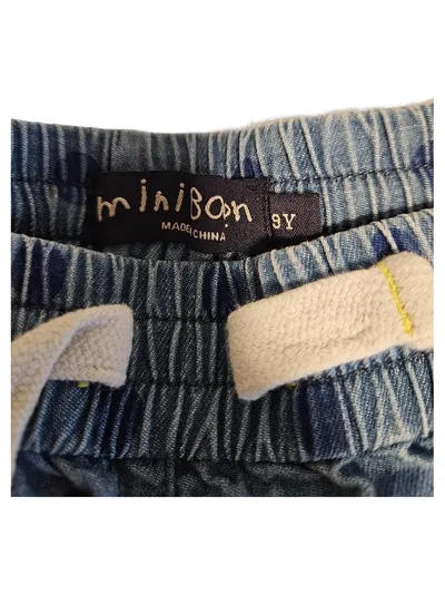Mini Boden Stoffhose Mädchen Gr. 134 Blau Punkte Jogger Baumwolle