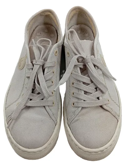 Rieker Damen Sneaker Low Beige Gr. 39 Textil Schnürung Alltag Schuhe