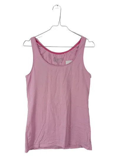 edc by Esprit Damen Tanktop Gr. M Rosa Bio-Baumwolle Basic Top