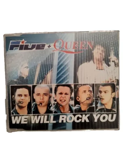 Five + Queen - We Will Rock You CD Single Rockmusik 2000