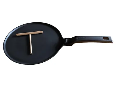 Schulte-Ufer Crepes Maker Pfanne Rund Schwarz Inkl. Verteiler 28cm