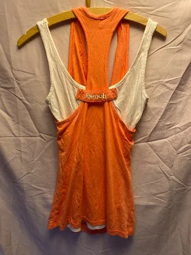 Bench Damen Sport Top Tanktop Gr. S Rosa 2-lagig Racerback
