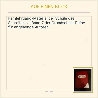 Schule des Schreibens Grundschule 7 Lehrmaterial Schreibkurs Deutsch