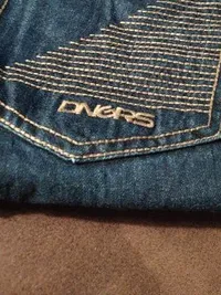 Dangerous DNGRS Jeans Herren Regular Fit W44 Blau Denim Streetwear 4