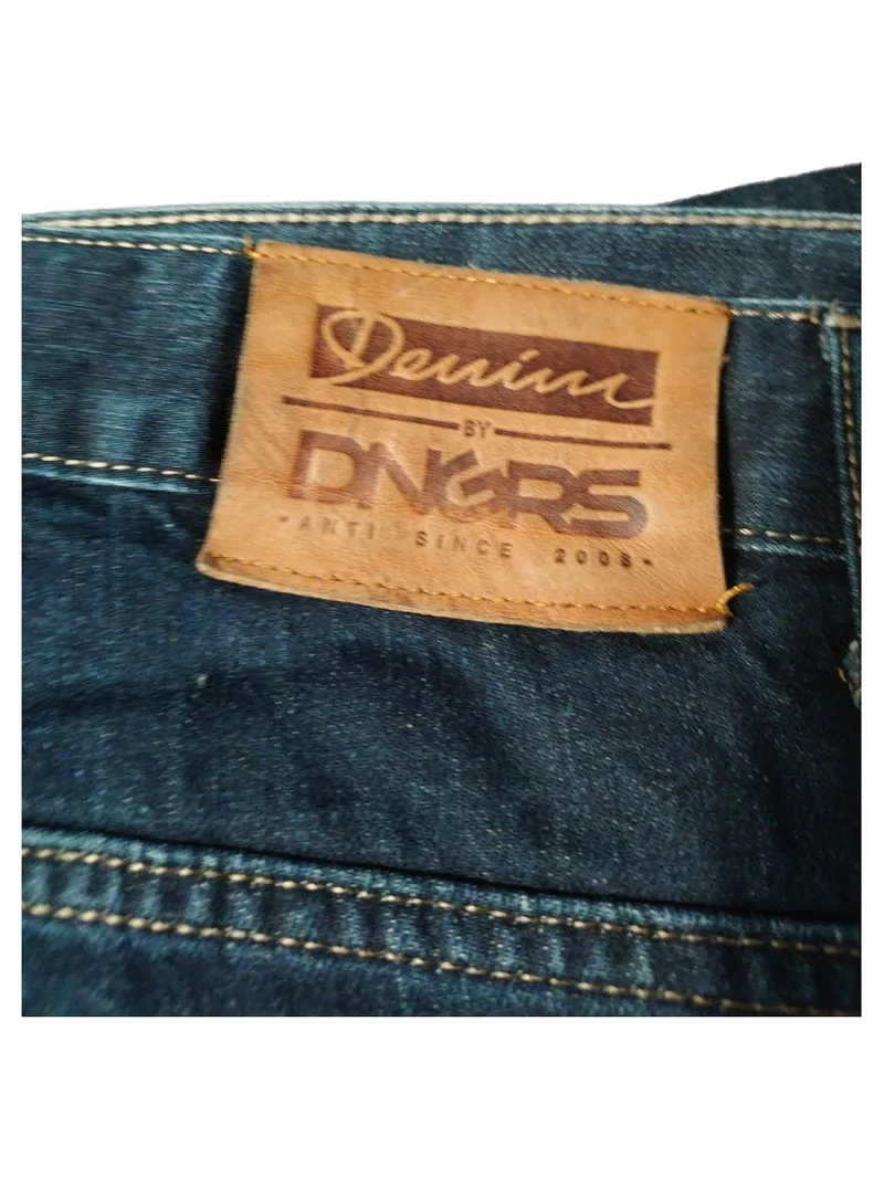 Dangerous DNGRS Jeans Herren Regular Fit W44 Blau Denim Streetwear 5