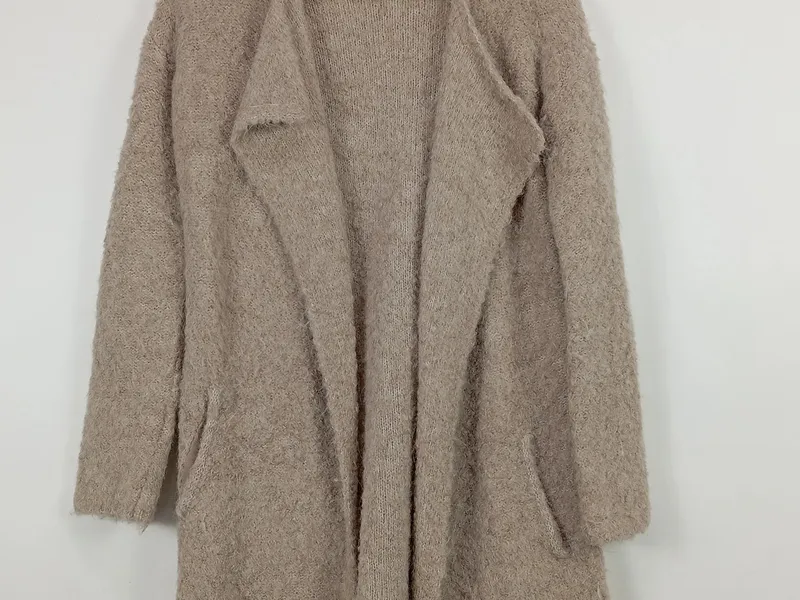 Amaryllis Strickjacke Damen Beige Gr. 36/S Wolle Alpaka Langarm Casual 4