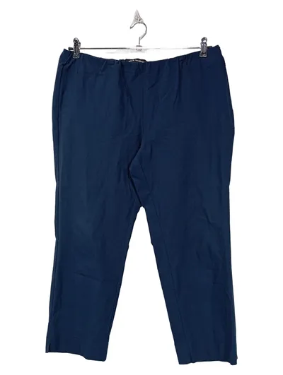 Sara Lindholm Damen Stoffhose Blau Gr. 46 Stretch Casual