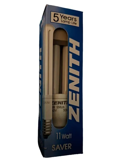 Zenith Saver Energiesparlampe E14 11W 550Lm Weiß