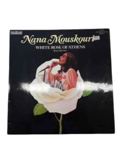 Nana Mouskouri White Rose of Athens Vinyl LP Sung in German Contour