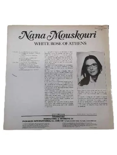 Nana Mouskouri White Rose of Athens Vinyl LP Sung in German Contour