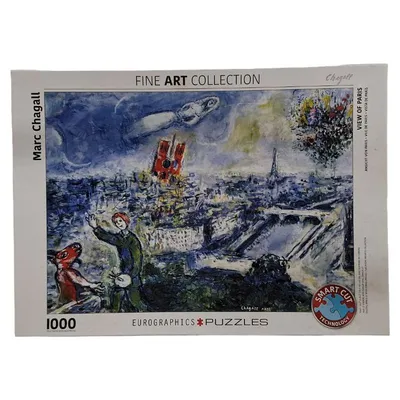 EuroGraphics Puzzle 1000 Teile Marc Chagall View of Paris Fine Art Collection