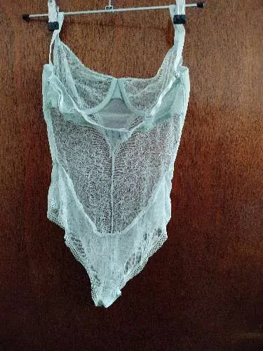 LASCANA Damen Body Spitze Bügel 75B Mint Grün Unterwäsche Lingerie