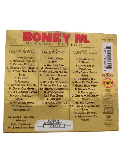 Boney M. 3CD Hit Collection Daddy Cool Rasputin Rivers of Babylon Ma Baker