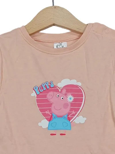 Peppa Pig Baby Strampler Mädchen Gr. 86/92 Rosa Kurzarm Baumwolle