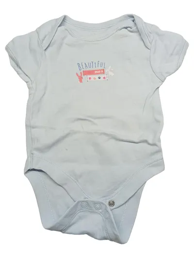 Early Days Baby Body Gr. 62 Blau Beautiful Little Me Häschen
