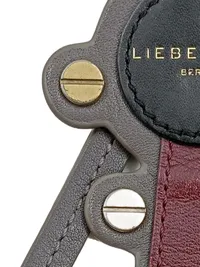 LIEBESKIND BERLIN Schlüsselanhänger Leder Nieten Grau Damen 26cm 4