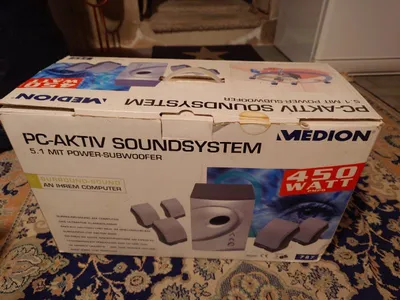 Medion MD 9682 PC-Aktiv Soundsystem 5.1 Surround 450 Watt Subwoofer