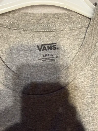 Vans Classic Logo T-Shirt Herren Gr. L Grau Streetwear Kurzarm