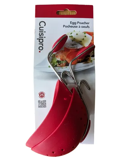 Cuisipro 747182 Eierpochierer Egg Poacher Rot BPA-frei 25 Jahre Garantie