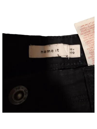 NAME IT Kinder Cargohose Schwarz Gr. 170 Jungen Baumwolle
